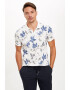 DeFacto Tricou polo cu model floral - Pled.ro