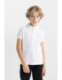 DeFacto Tricou polo de bumbac pique - Pled.ro