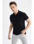 DeFacto Tricou polo regular fit de bumbac - Pled.ro