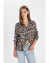 DeFacto Tricou regular fit cu animal print - Pled.ro