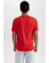 DeFacto Tricou regular fit cu imprimeu text - Pled.ro