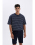 DeFacto Tricou relaxed fit cu dungi - Pled.ro