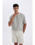 DeFacto Tricou relaxed fit cu dungi - Pled.ro