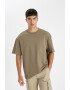 DeFacto Tricou relaxed fit cu model uni - Pled.ro