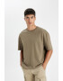 DeFacto Tricou relaxed fit cu model uni - Pled.ro