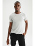 DeFacto Tricou slim fit cu aspect striat - Pled.ro