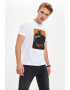 DeFacto Tricou slim fit cu imprimeu foto - Pled.ro