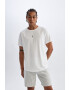 DeFacto Tricou slim fit cu maneci raglan - Pled.ro