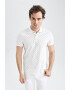 DeFacto Tricou slim fit cu material pique - Pled.ro