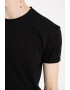 DeFacto Tricou slim fit cu terminatie rotunjita - Pled.ro