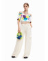 DESIGUAL Bluza crop cu decolteu pe umeri - Pled.ro