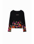 DESIGUAL Bluza de bumbac cu model grafic - Pled.ro