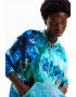 DESIGUAL Bluza de trening cu fermoar si model grafic - Pled.ro