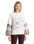 DESIGUAL Bluza sport cu imprimeu grafic si maneci bishop - Pled.ro