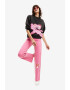 DESIGUAL Bluza sport regular fit cu decolteu la baza gatului si imprimeu The Pink Panther - Pled.ro