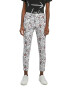 DESIGUAL Pantaloni crop super skinny cu model floral - Pled.ro