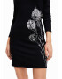 DESIGUAL Rochie cu croiala bodycon si broderie florala - Pled.ro