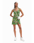 DESIGUAL Rochie cu imprimeu si slit frontal - Pled.ro