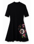 DESIGUAL Rochie dama 302484959 Viscoza Negru - Pled.ro