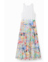 DESIGUAL Rochie dama 302488995 Poliester Alb - Pled.ro