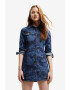 DESIGUAL Rochie de denim cu imprimeu abstract - Pled.ro