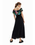 DESIGUAL Rochie lunga cu snur in talie - Pled.ro