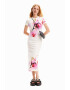 DESIGUAL Rochie midi cu model floral M.Cristian Lacroix - Pled.ro