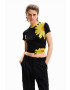 DESIGUAL Tricou crop cu model grafic - Pled.ro