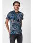 DESIGUAL Tricou cu decolteu la baza gatului si imprimeu tropical Lowell - Pled.ro