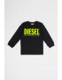 Diesel Bluza de bumbac cu imprimeu logo supradimensionat - Pled.ro