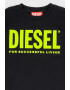 Diesel Bluza de bumbac cu imprimeu logo supradimensionat - Pled.ro