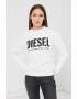 Diesel Bluza sport cu decolteu la baza gatului si imprimeu logo supradimensionat F-Angs - Pled.ro