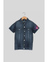 Diesel Camasa din denim cu broderii florale - Pled.ro