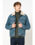 Diesel Jacheta de denim cu guler din blana shearling Uniko - Pled.ro