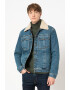 Diesel Jacheta de denim cu guler din blana shearling Uniko - Pled.ro