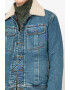 Diesel Jacheta de denim cu guler din blana shearling Uniko - Pled.ro