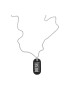 Diesel Lant Single Dog Tag DX1349040 Argintiu Negru - Pled.ro