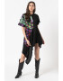 Diesel Rochie cu croiala asimetrica si imprimeu abstract D-Storm - Pled.ro