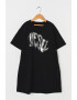 Diesel Rochie-tricou cu logo metalizat - Pled.ro