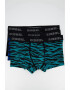 Diesel Set de boxeri uni si cu animal print Damien - 3 perechi - Pled.ro