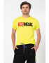 Diesel Tricou cu logo brodat Division - Pled.ro