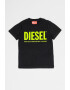 Diesel Tricou de bumbac cu imprimeu logo - Pled.ro