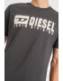 Diesel Tricou de bumbac cu logo cu aspect patat - Pled.ro