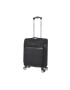 Diplomat Troler Cabina Poliester 4 Roti Duble Cifru TSA ZC 998 - 55 cm Negru - Pled.ro