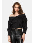 Divalo Bluza crop cu decolteu pe umeri - Pled.ro