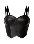 Divalo Top crop de piele ecologica - Pled.ro