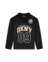 DKNY Bluza cu decolteu in V si imprimeu logo - Pled.ro