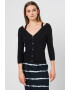 DKNY Cardigan cu decolteu in V si aspect striat - Pled.ro