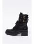 DKNY Ghete biker de piele cu catarame Bart - Pled.ro