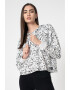 DKNY Hanorac crop cu imprimeu Splatter - Pled.ro